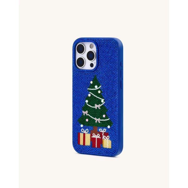 JW PEI Christmas Tree Bling Phone Case in Cobalt Blue | Phone Cases | Coveti