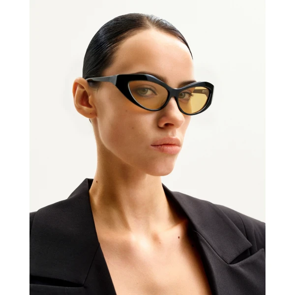 JW PEI Clarissa Cateye Sunglasses in Black | Sunglasses | Coveti