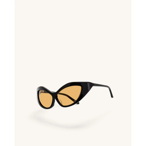JW PEI Clarissa Cateye Sunglasses in Black | Sunglasses | Coveti