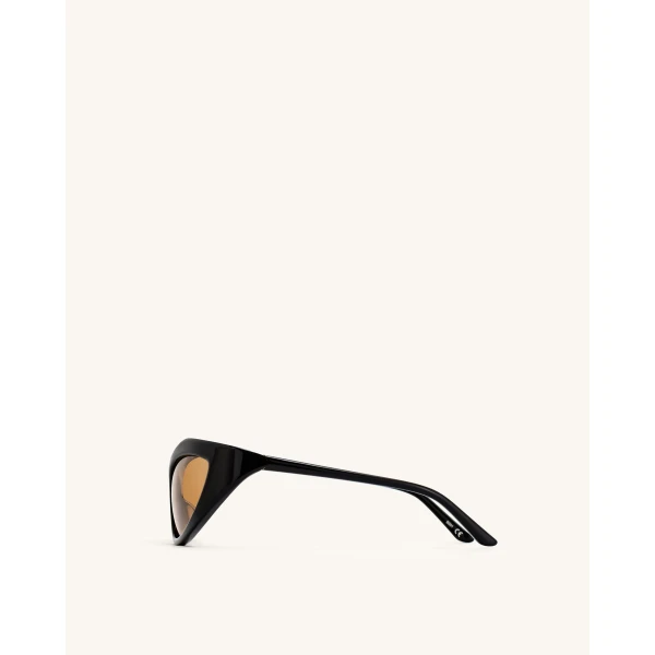 JW PEI Clarissa Cateye Sunglasses in Black | Sunglasses | Coveti