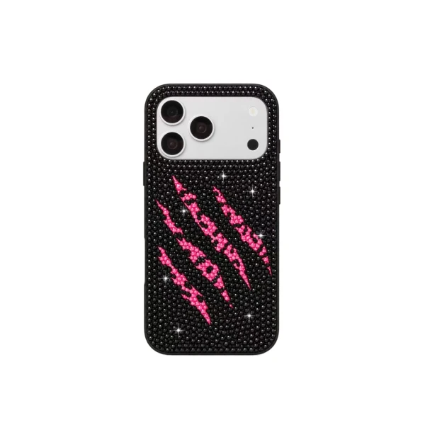 JW PEI Claw Sparkle Artificial Crystal Phone Case in Black | Phone Cases | Coveti