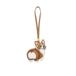 JW PEI Corgi Bag Charm in Tan Multi | Bag Charms | Coveti