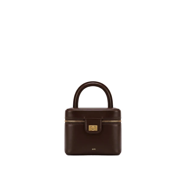 JW PEI Cosima Vanity Case in Chocolate Brown | Totes & Top-Handle Bags | Coveti