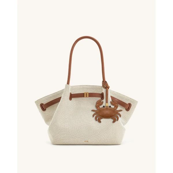JW PEI Crab Bag Charm in Brown | Bag Charms | Coveti