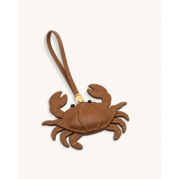 JW PEI Crab Bag Charm in Brown | Bag Charms | Coveti