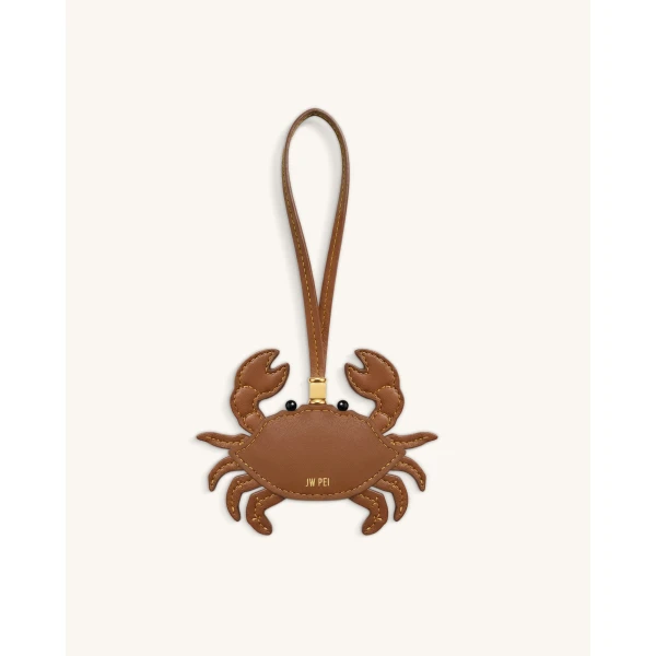 JW PEI Crab Bag Charm in Brown | Bag Charms | Coveti