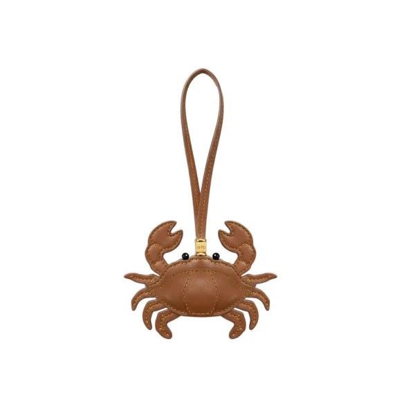 JW PEI Crab Bag Charm in Brown | Bag Charms | Coveti