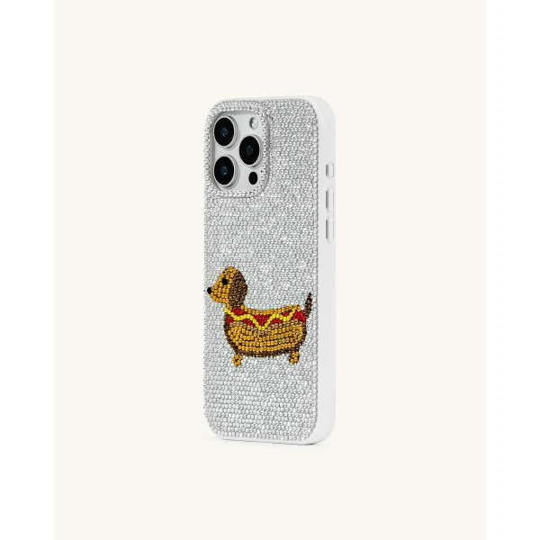 JW PEI Dachshund Hot Dog Phone Case in White | Phone Cases | Coveti