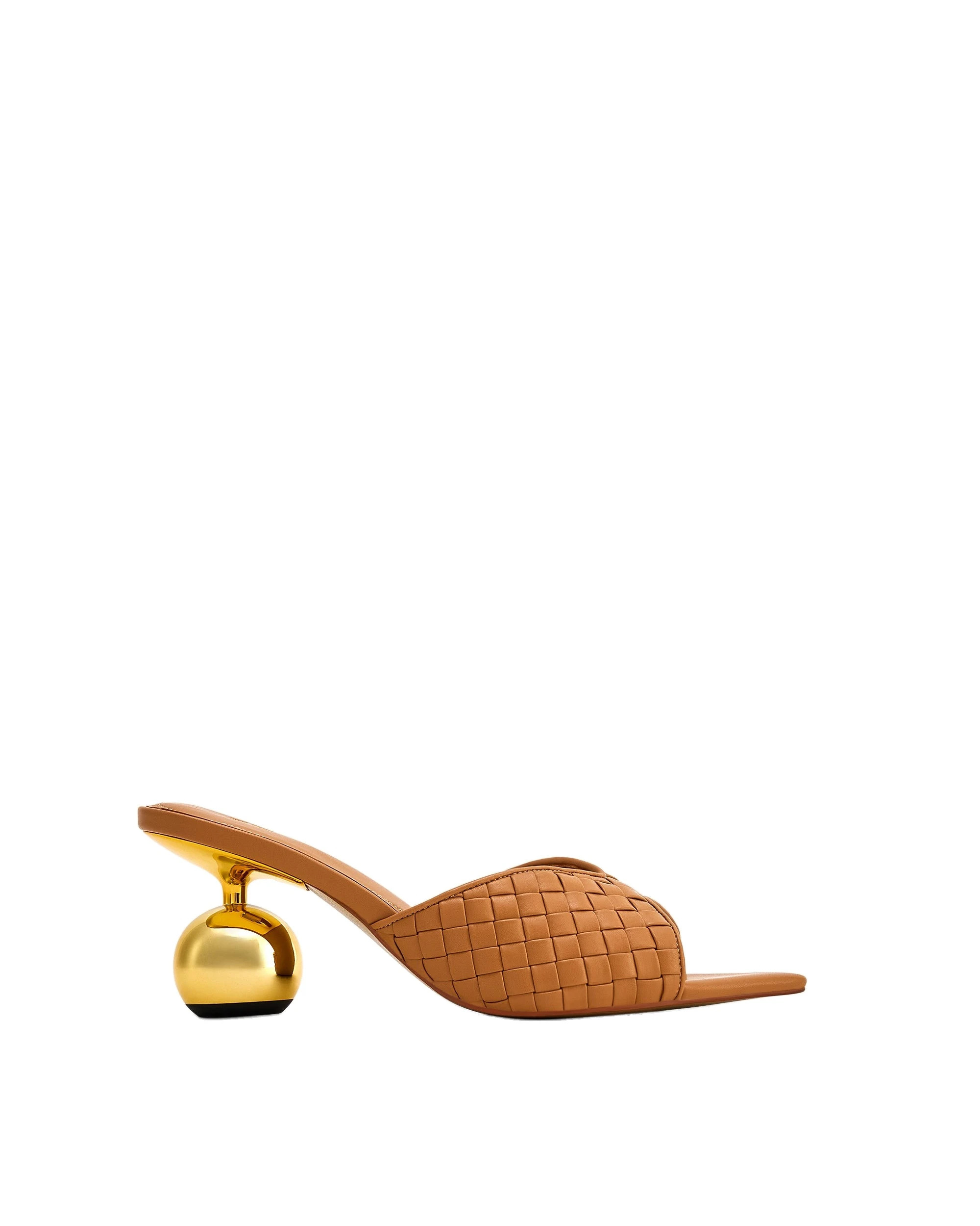 JW PEI Ellie Braided Sphere Heel Mules in Khaki JW PEI Ellie Braided Sphere Heel Mules in Khaki | Mules | Coveti