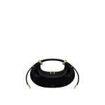 JW PEI Ellie Metal Ring Embellished Crescent Top Handle Bag in Black | Totes & Top-Handle Bags | Coveti