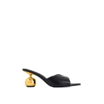 JW PEI Ellie Sphere Heel Mules in Black | Mules | Coveti
