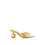 JW PEI Ellie Sphere Heel Mules in Gold | Mules | Coveti