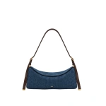 JW PEI Elowen East-West Shoulder Bag in Dark Blue Denim | Shoulder & Crossbody Bags | Coveti