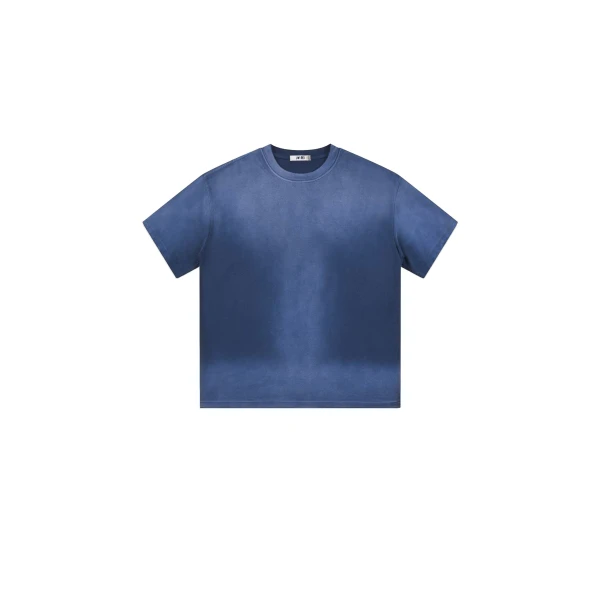 JW PEI Essential Acid Wash Boxy Tee in Vintage Blue | Tops | Coveti