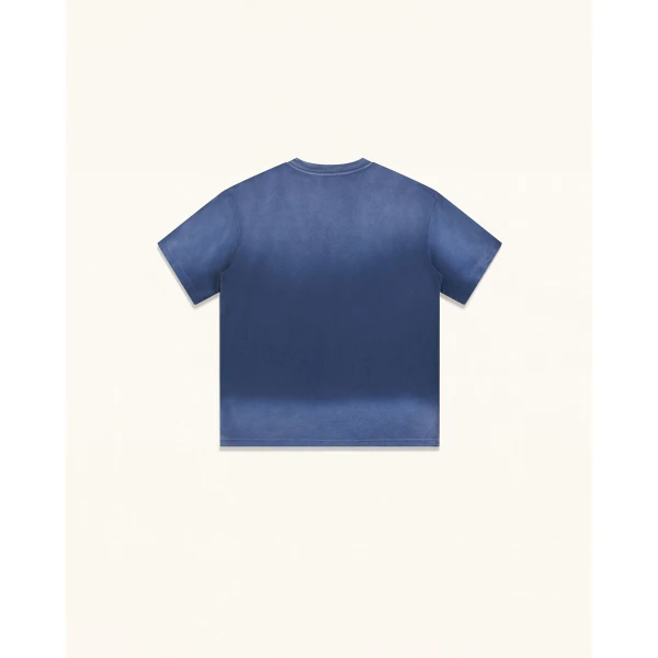 JW PEI Essential Rhinestone Rose Acid Wash Boxy Tee in Vintage Blue | Tops | Coveti