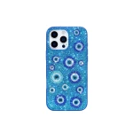 JW PEI Evil Eye Artificial Crystal Embellished Phone Case in Blue | Phone Cases | Coveti