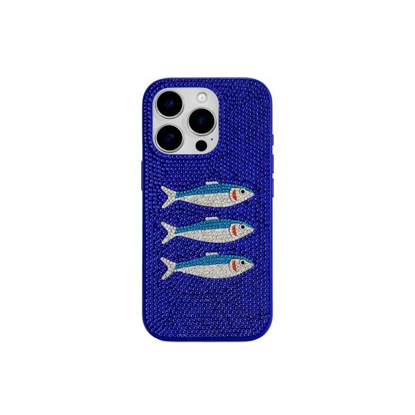 JW PEI Fish Pattern Phone Case in Blue/White | Phone Cases | Coveti