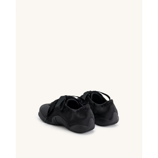 JW PEI Flavia Ballerina Sneakers in Black | Sneakers | Coveti