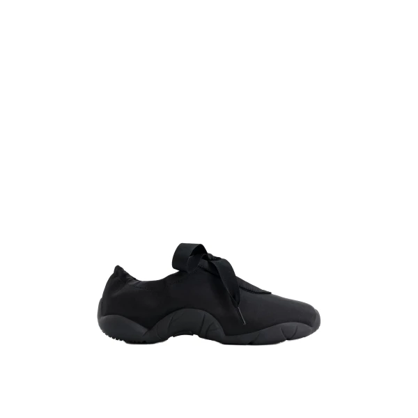 JW PEI Flavia Ballerina Sneakers in Black | Sneakers | Coveti