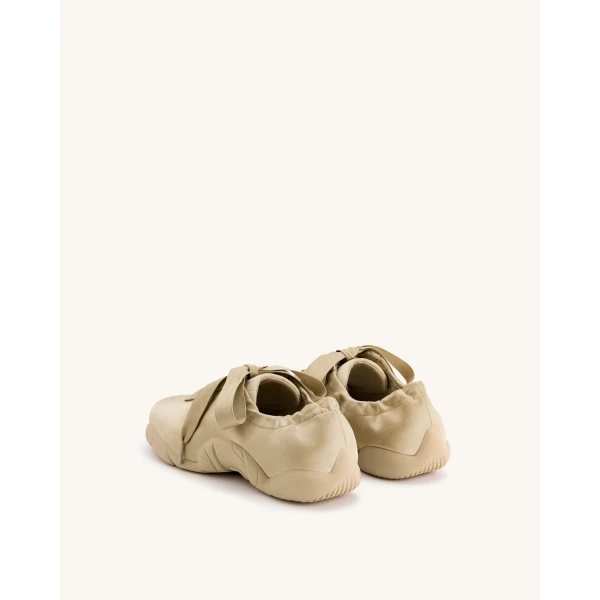 JW PEI Flavia Ballerina Sneakers in Brown | Sneakers | Coveti