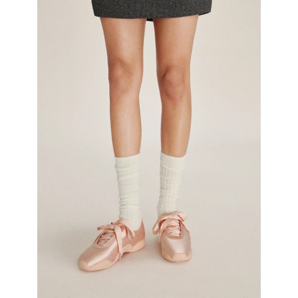 JW PEI Flavia Ballerina Sneakers in Pink | Sneakers | Coveti