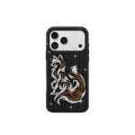 JW PEI Fox Crystal Embellished Phone Case in Black | Phone Cases | Coveti