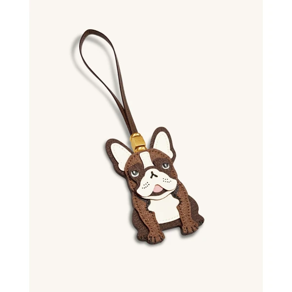 JW PEI French Bulldog Bag Charm in Brown | Bag Charms | Coveti