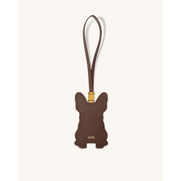JW PEI French Bulldog Bag Charm in Brown | Bag Charms | Coveti