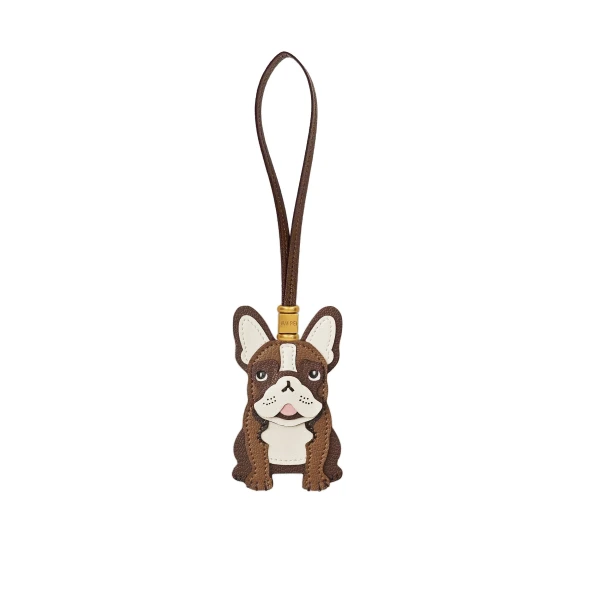 JW PEI French Bulldog Bag Charm in Brown | Bag Charms | Coveti