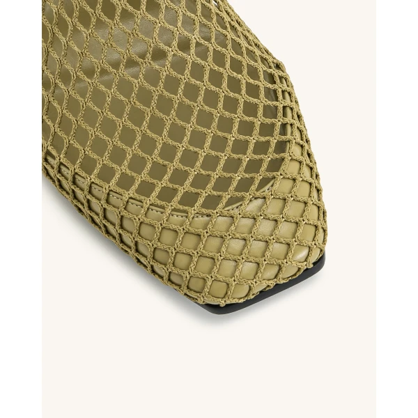 JW PEI Genesis Heeled Sandals in Olive Green | Sandals | Coveti