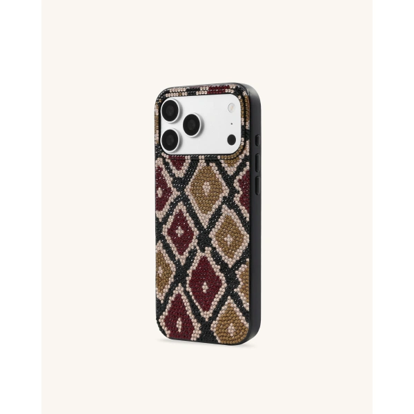 JW PEI Geometric Rhinestone Phone Case in Brown | Phone Cases | Coveti