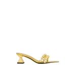 JW PEI Gianna Beaded Strap Mules in Gold JW PEI Gianna Beaded Strap Mules in Gold | Mules | Coveti