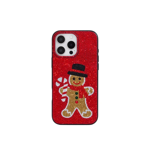 JW PEI Gingerbread Bling Holiday Phone Case in Red | Phone Cases | Coveti