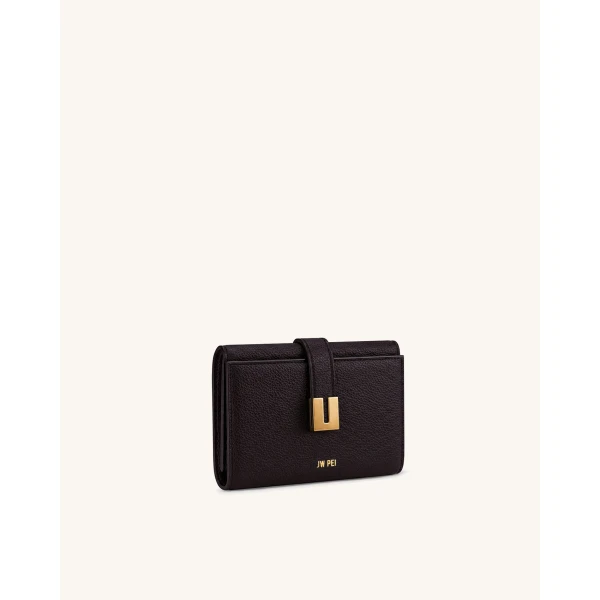 JW PEI Hana Hardware Wallet in Dark Brown | Wallets & Purses | Coveti