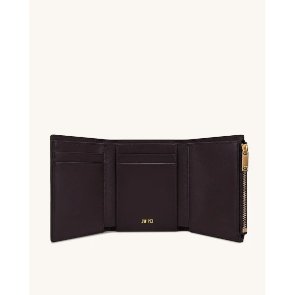JW PEI Hana Hardware Wallet in Dark Brown | Wallets & Purses | Coveti