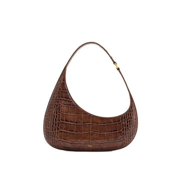 JW PEI Harlee Shoulder Bag in Brown Croc | Shoulder & Crossbody Bags | Coveti