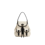 JW PEI Harper Buckle Pocket Backpack in Black Canvas | Backpacks | Coveti