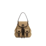 JW PEI Harper Buckle Pocket Backpack in Dark Brown Canvas | Backpacks | Coveti