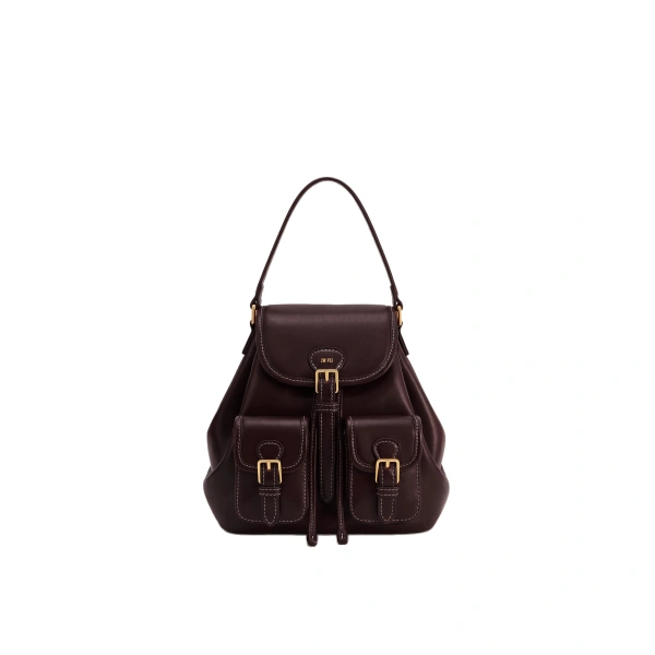 JW PEI Harper Buckle Pocket Backpack in Deep Burgundy | Backpacks | Coveti