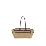 JW PEI Harper Canvas Buckle Tote Bag in Khaki | Totes & Top-Handle Bags | Coveti
