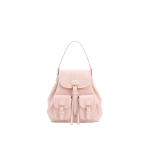 JW PEI Harper Faux Suede Buckle Pocket Backpack in Light Pink | Backpacks | Coveti
