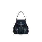 JW PEI Harper Faux Suede Buckle Pocket Backpack in Navy Blue | Backpacks | Coveti