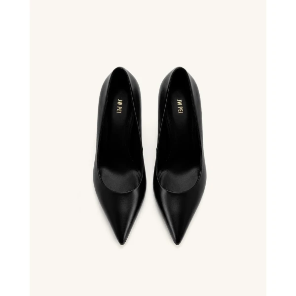 JW PEI Hazel Modern Heels in Black | Heels | Coveti
