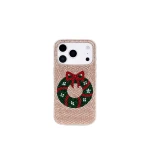 JW PEI Holiday Wreath Bling Phone Case in Gold | Phone Cases | Coveti
