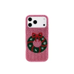 JW PEI Holiday Wreath Bling Phone Case in Pink | Phone Cases | Coveti