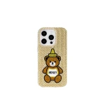 JW PEI Honey Bear Artificial Crystal Phone Case in Neutral | Phone Cases | Coveti