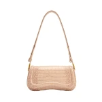 JW PEI Joy Shoulder Bag in Beige Brown Croc | Shoulder & Crossbody Bags | Coveti