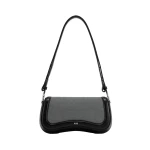 JW PEI Joy Shoulder Bag in Black Grey Canvas | Shoulder & Crossbody Bags | Coveti