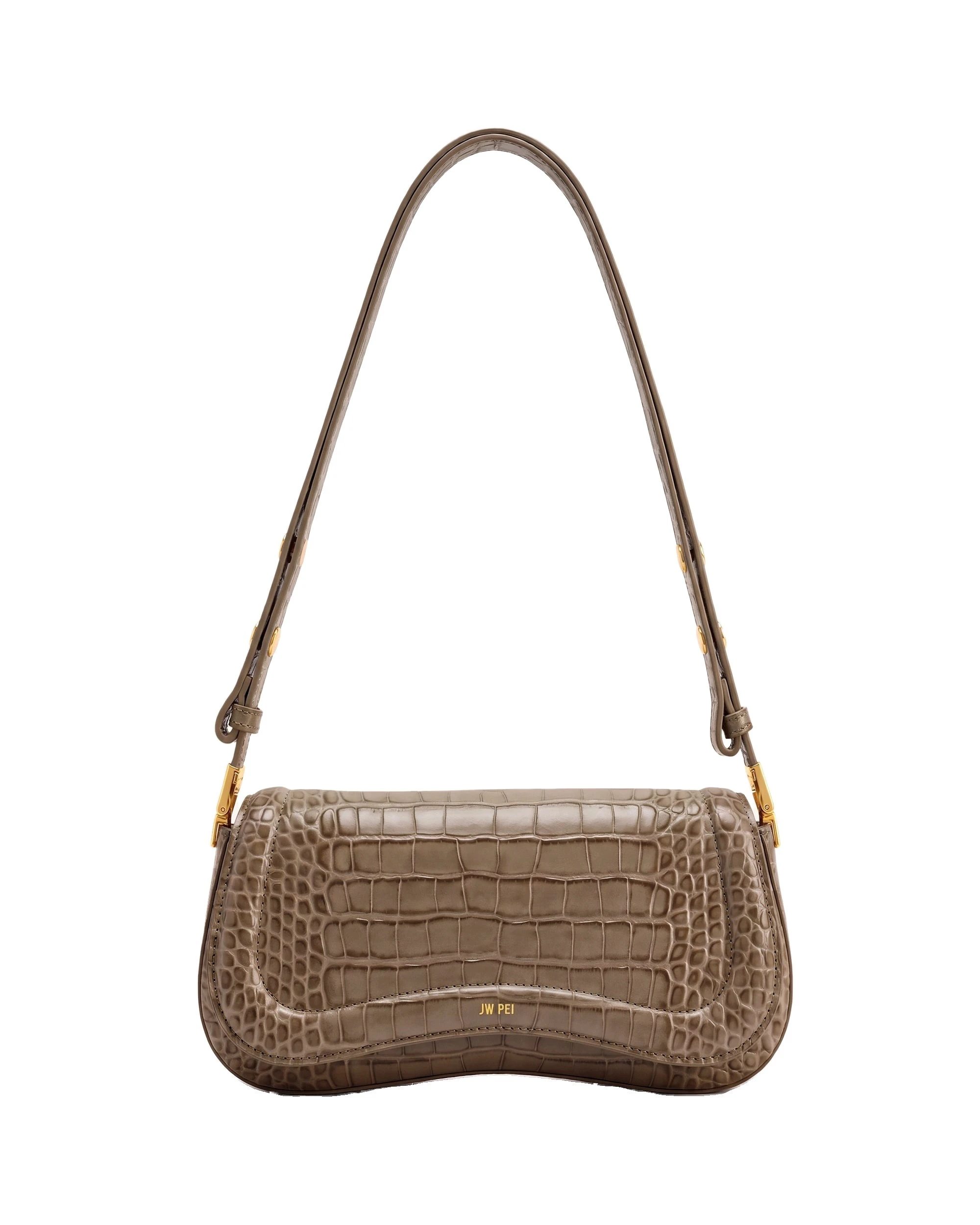 JW PEI Joy Shoulder Bag in Brown Croc JW PEI Joy Shoulder Bag in Brown Croc | Shoulder & Crossbody Bags | Coveti