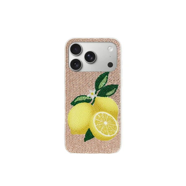 JW PEI Lemon Artificial Crystal Phone Case in Gold | Phone Cases | Coveti